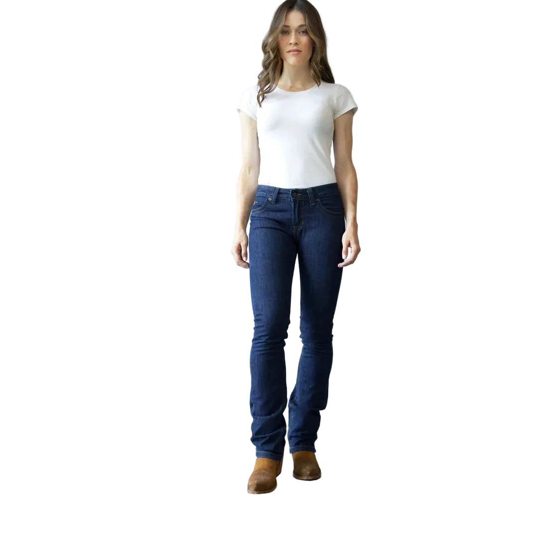 Kimes Women's Betty Mid Rise Bootcut Jeans - Blue - Irvine Tack & Western Wear