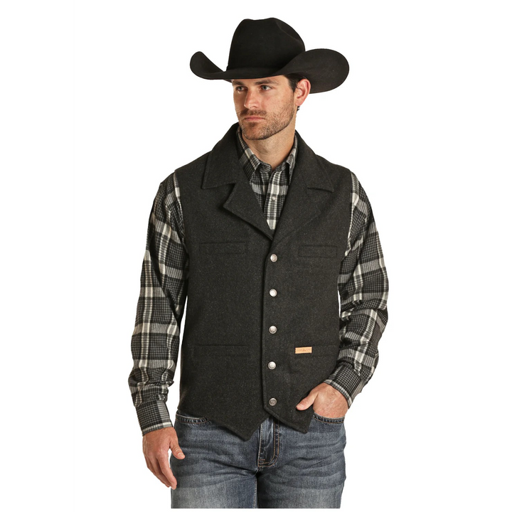 Powder River Solid Snap Closure Montana Vest - Assorted Colours