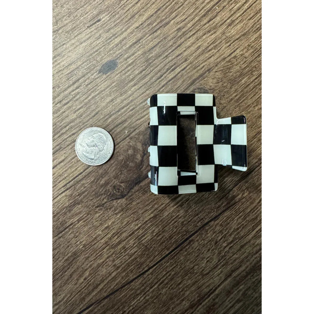 Sterling Kreek Mini Checked Funky Black Clip