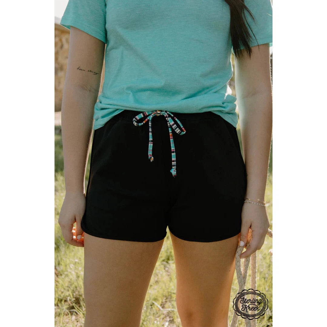 Sterling Kreek Women's Concrete Cowgirl Shorts - Black