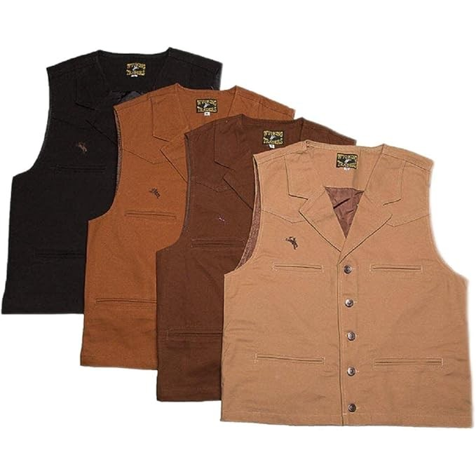 Wyoming Traders Men's  Bronco Canvas Vest - Irvine Tack & Western Wear