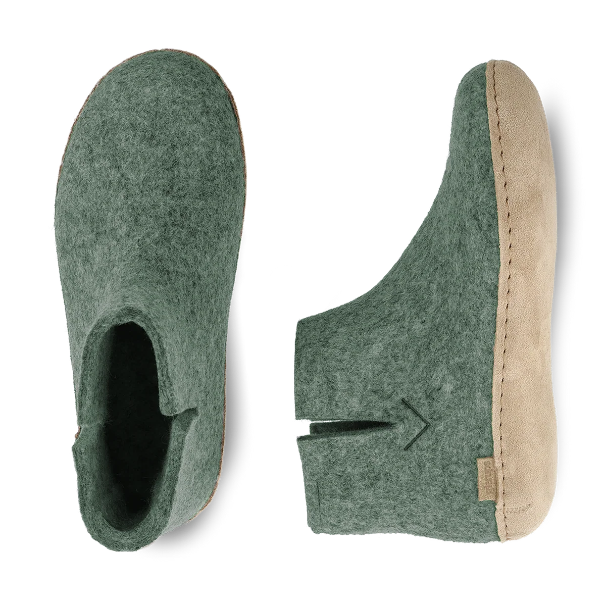 Glerups Leather Sole Boots - Moss