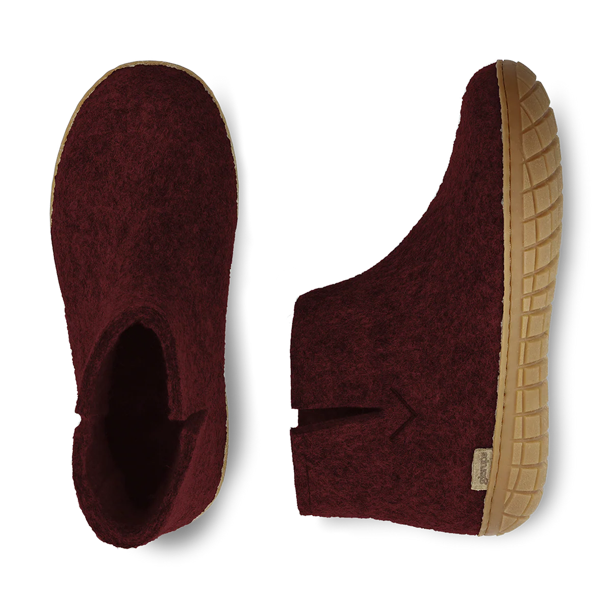 Glerups Honey Rubber Sole Boots - Beet