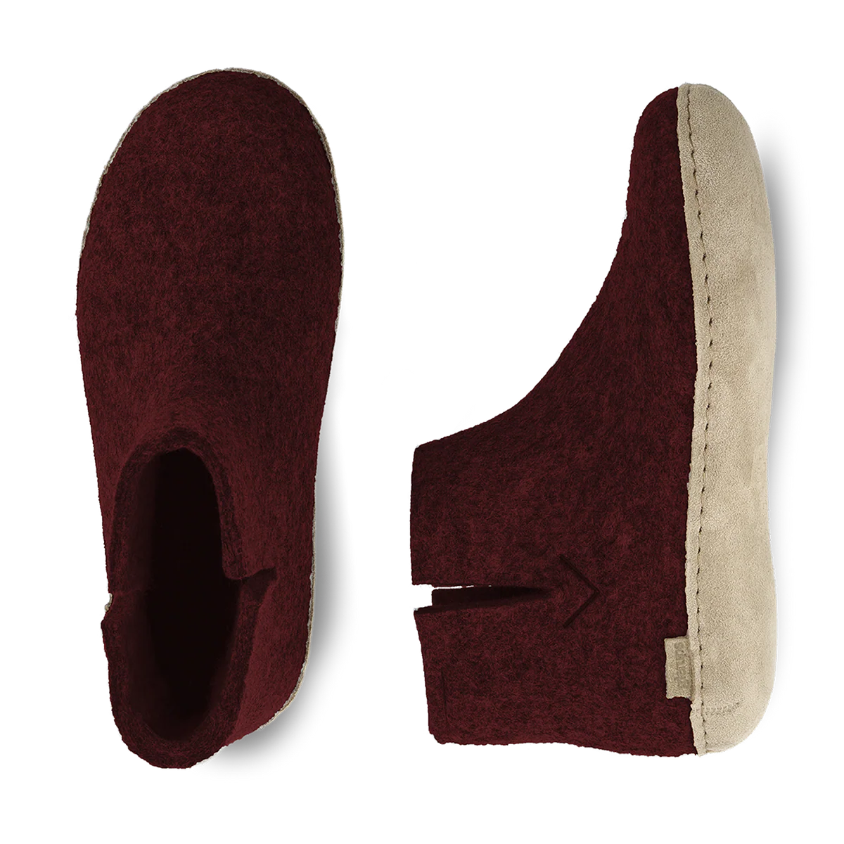 Glerups Leather Sole Boots - Beet