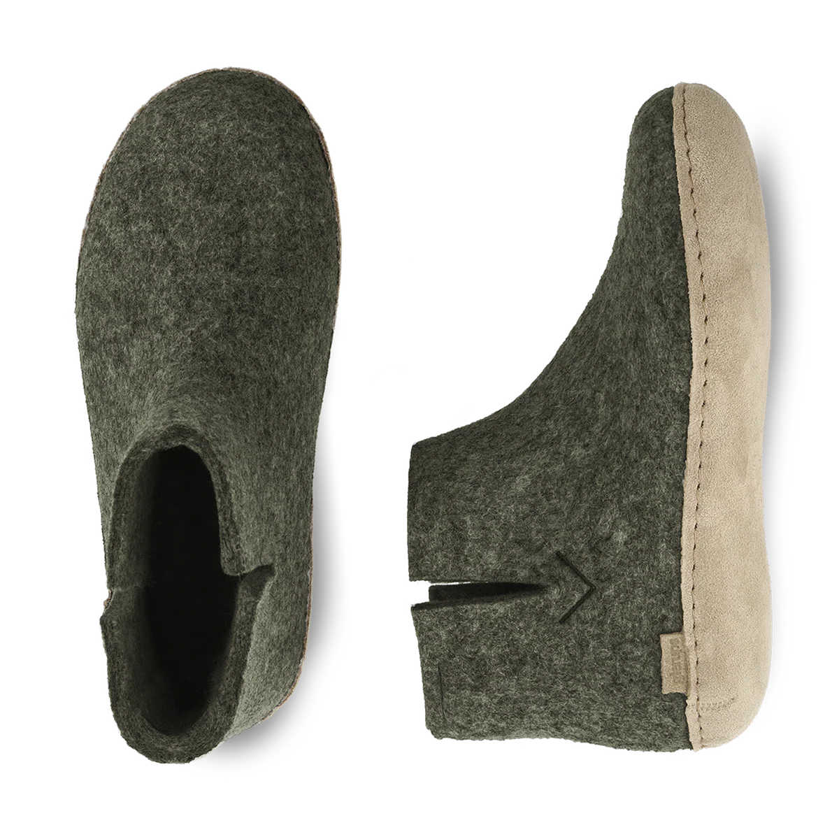 Glerups Leather Sole Boots - Forest