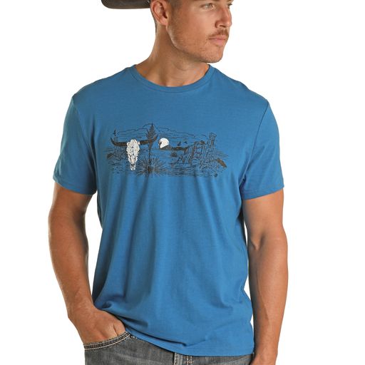 Rock & Roll Unisex Graphic Tee - Royal