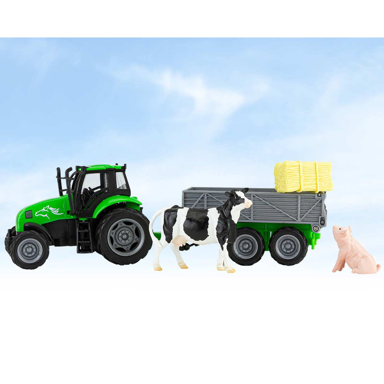Breyer Kid's Farms Tractor and Trailer Cow and Pig