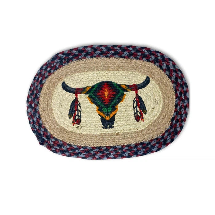 El Paso Saddle Blanket Company Braided Jute Table Mat