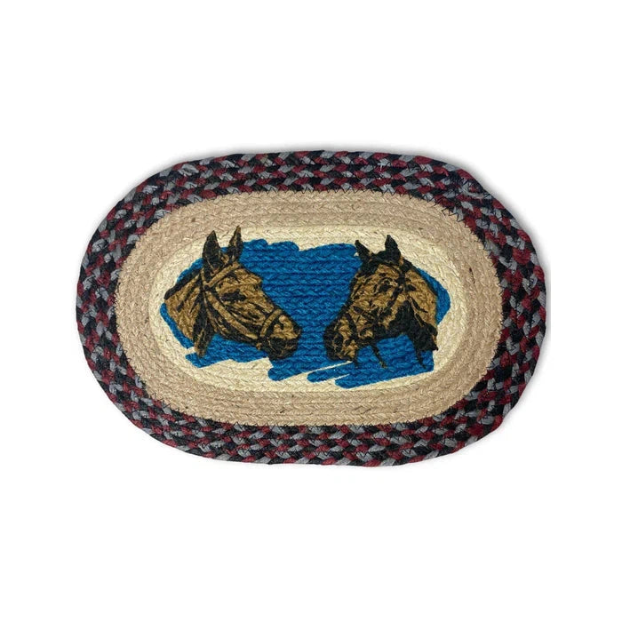 El Paso Saddle Blanket Company Braided Jute Table Mat