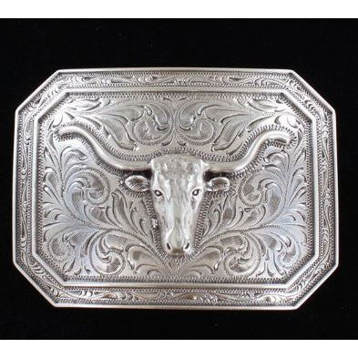 Ariat Smooth Edge Longhorn Belt Buckle