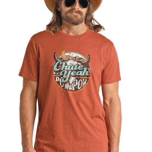 Rock & Roll Unisex Dale Graphic Tee - Rust