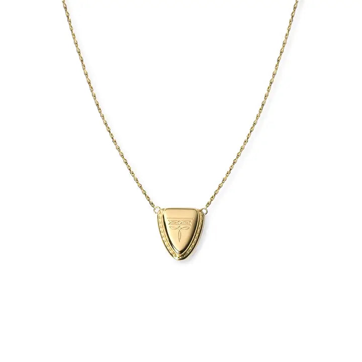 Austin Round Toe Necklace- Gold
