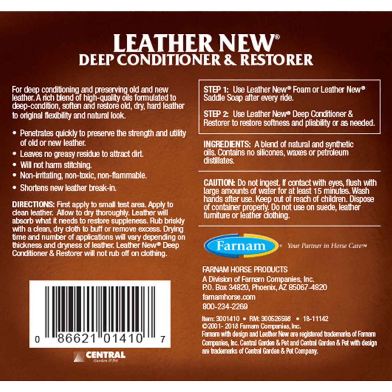 Farnam Leather New Deep Conditioner  946ml