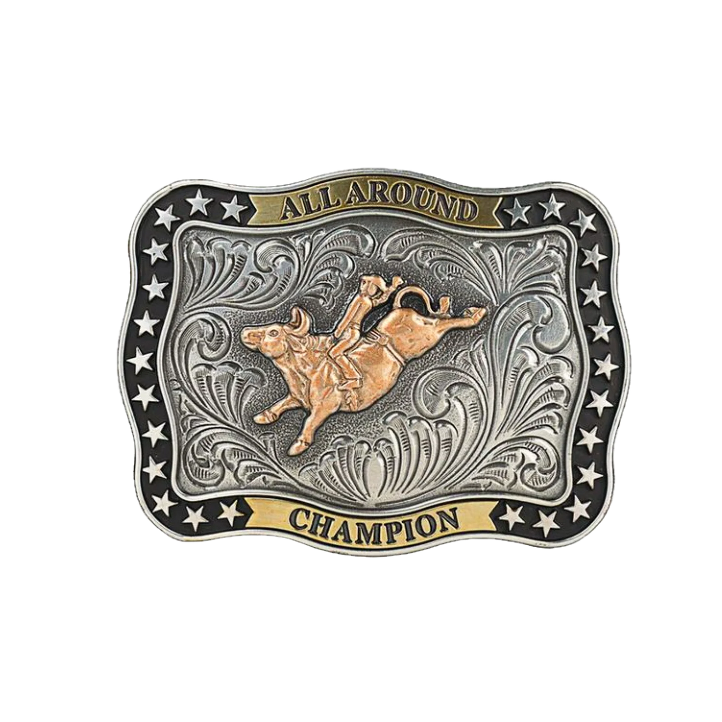 M&F Nocona Youth Rectangle Bull Rider Buckle