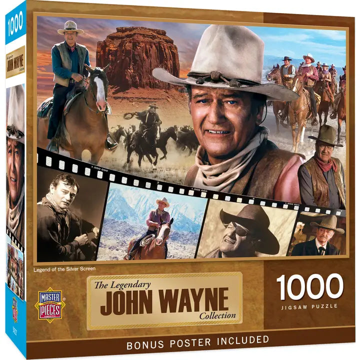 John Wayne- Legend of the Silver Screen 1000 Piece Puzzle - Irvine Tack & Western Wear