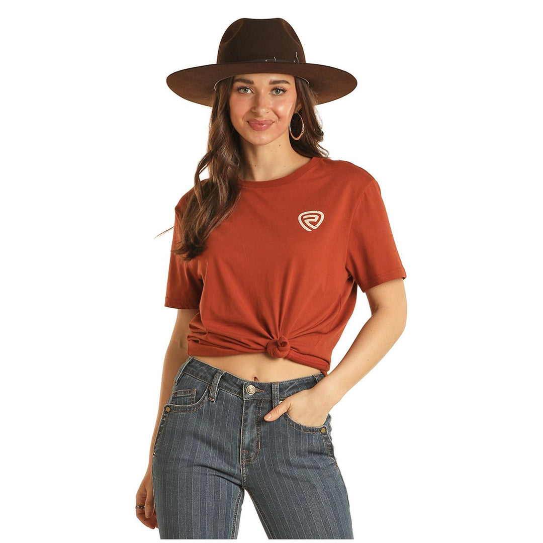 Rock &amp; Roll Unisex Graphic Tee - Rust