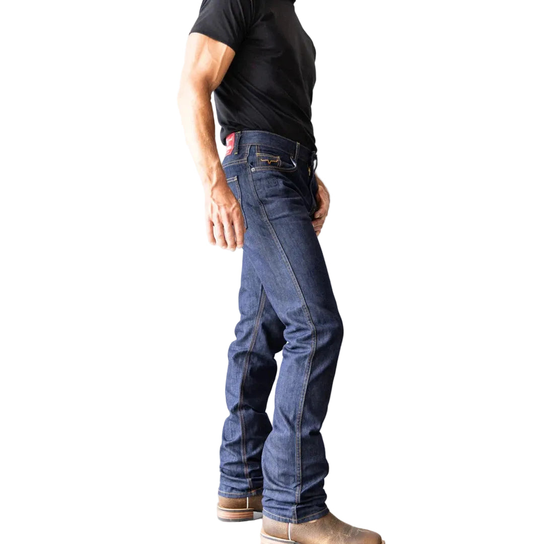 Kimes Men's Cal Higher Rise Straight Bootcut Jeans - Blue - Irvine Tack & Western Wear