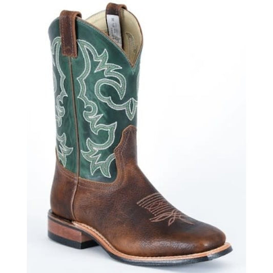 Canada West Men's Brahma Roper Boots- Tan/ Mint