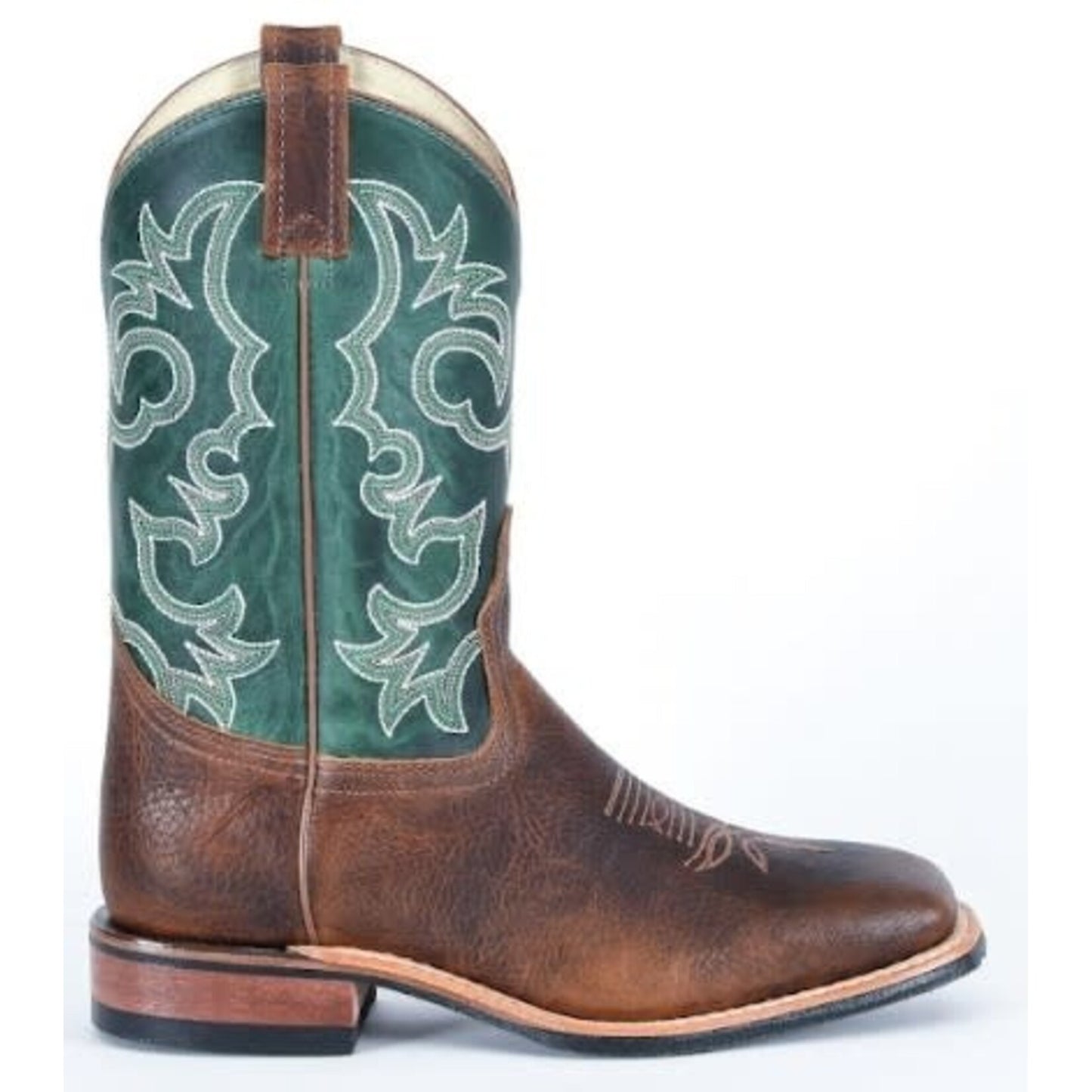 Canada West Men's Brahma Roper Boots- Tan/ Mint