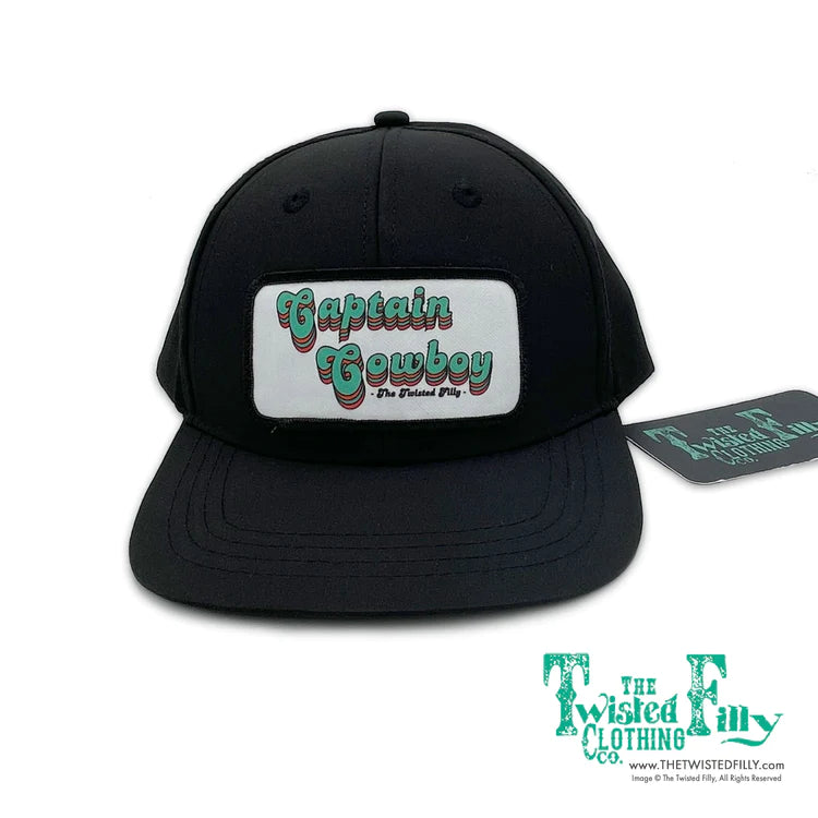 The Twisted Filly Captain Cowboy Infant/Toddler Snapback Hat Black