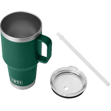 Yeti Rambler 1.2L Straw Mug Intl - Black Forest Green