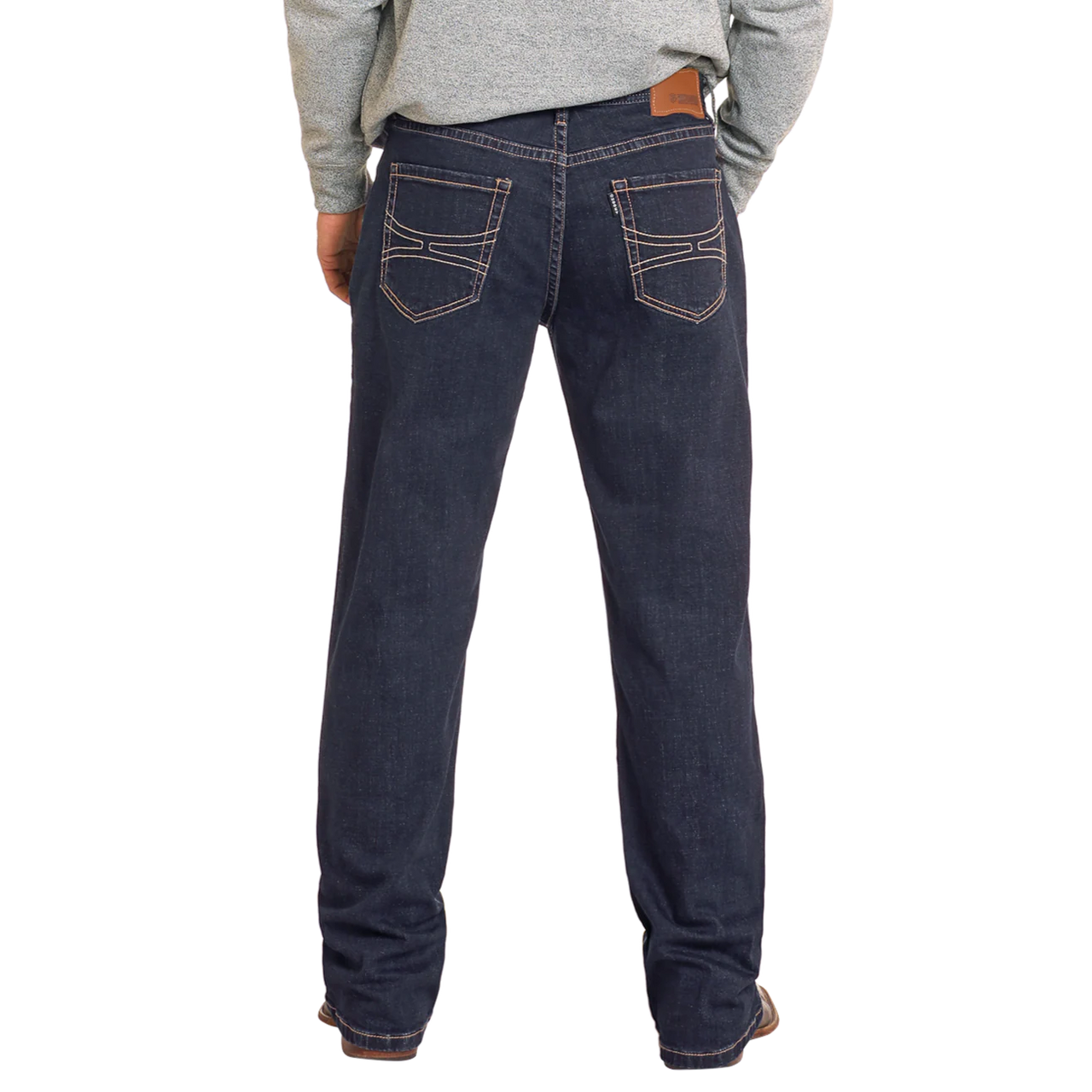Hooey Men's Two Tone Stackable Bootcut Jeans - Dark Wash