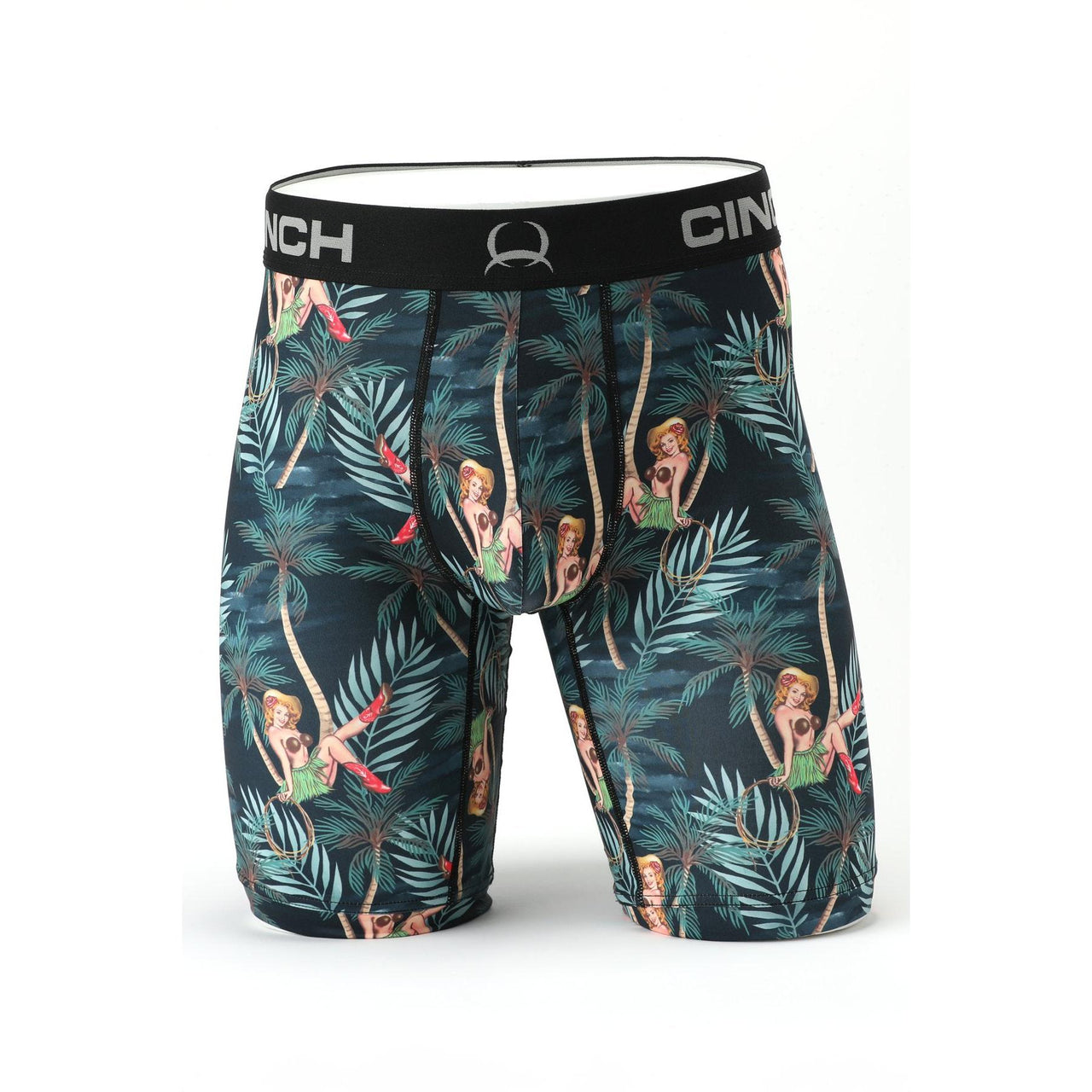 Cinch Men's Pin Up 9" Boxer Brief- Multi