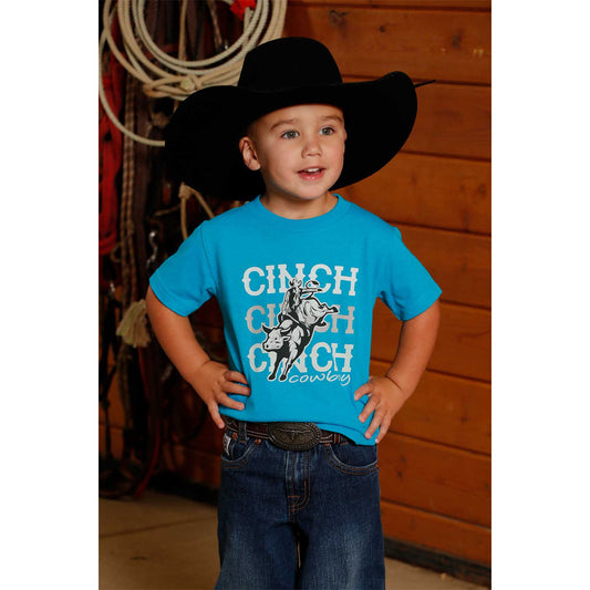 Cinch Toddler Boy's Cinch Brand Tee Shirt - Teal