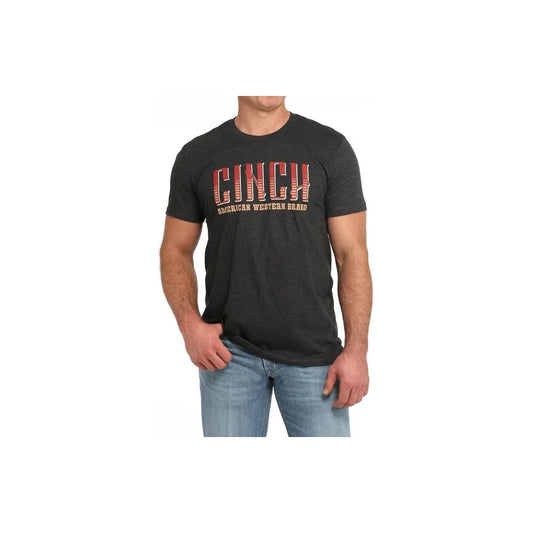 Cinch Men's Short Sleeve Tee Shirt- Charcoal