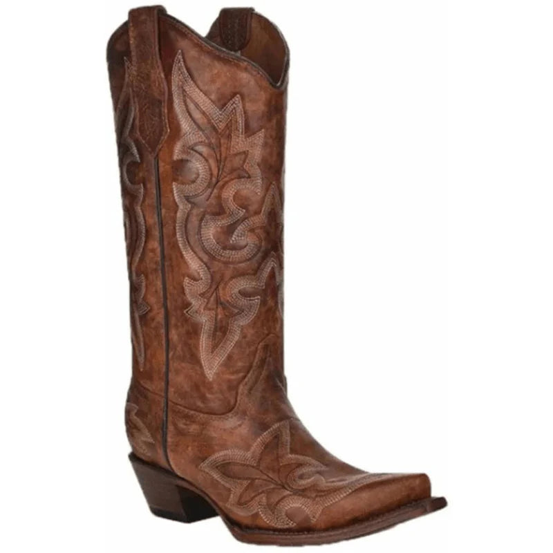 Corral Women's Embroidery Western Boot - Tan