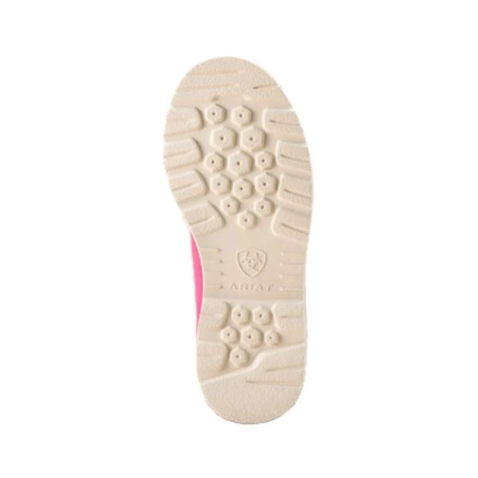 Ariat Youth Rebar Suede Lift Boot - Haute Pink