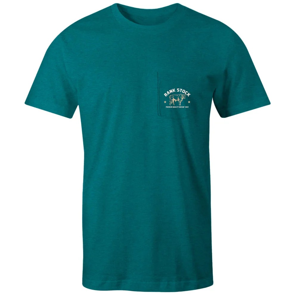 Hooey Men's OG T-Shirt - Teal Heather w/White