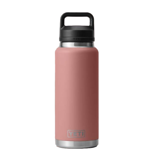 Yeti Rambler 1L Bottle w/Chug Cap - Sandstone Pink