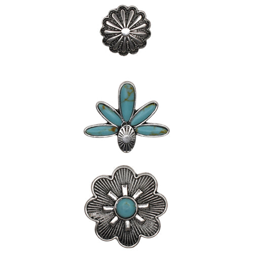 Justin Hat Pin 3 pack Faux Agave