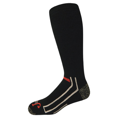 Justin Full Cushion Over The Calf Sock 2 Pk - Black