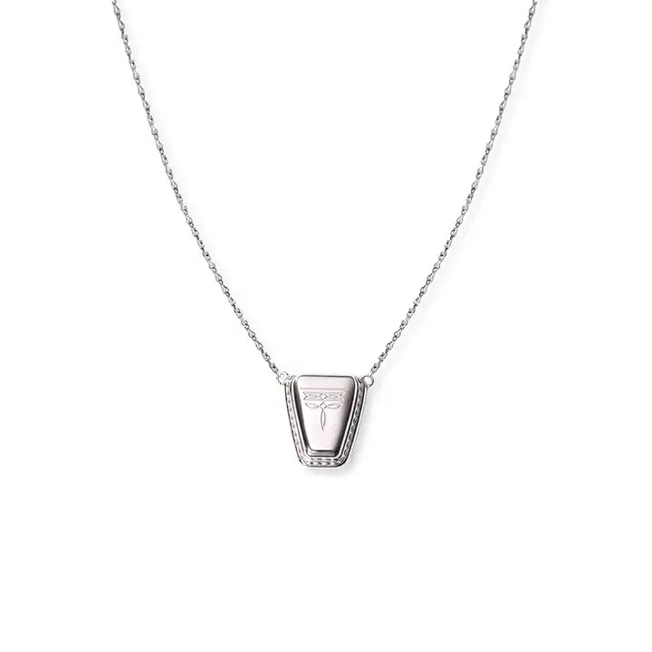 Dallas Square Toe Necklace- Silver