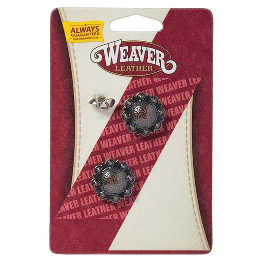 Weaver Leather 1" Antique Silver/Copper Berry Concho