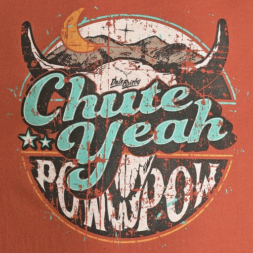 Rock & Roll Unisex Dale Graphic Tee - Rust