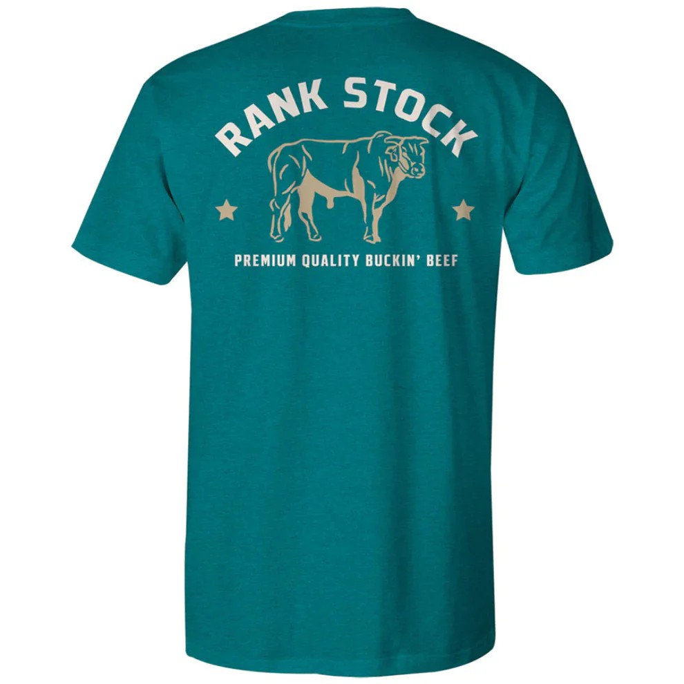 Hooey Men's OG T-Shirt - Teal Heather w/White
