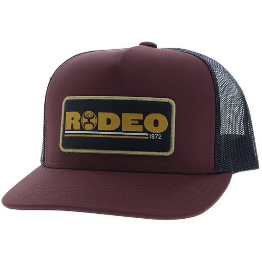 Hooey Rodeo Ball Cap - Maroon/Black
