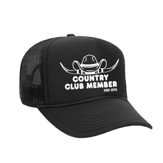 Rodeo Hippie Country Club Member Cap - Black