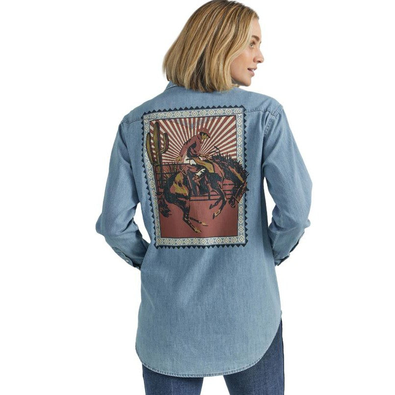 Wrangler Women's Retro Americana Shirt - Light Denim
