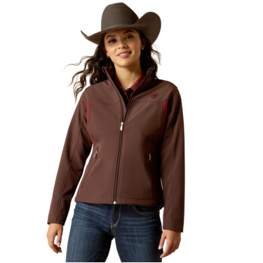 Ariat Women's New Team Softshell Jacket - Chocolate Plum