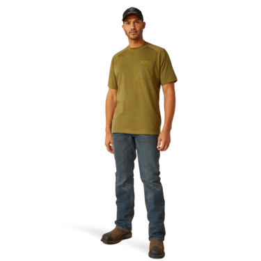 Ariat Men's Rebar Cotton Strong T-Shirt - Lichen Heather