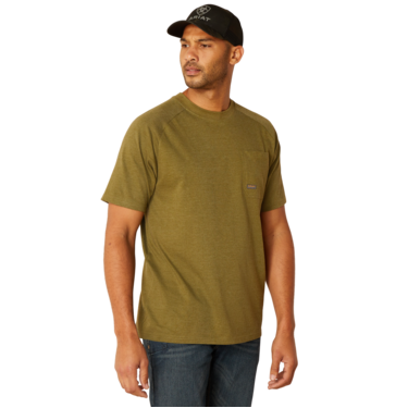 Ariat Men's Rebar Cotton Strong T-Shirt - Lichen Heather