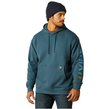 Ariat Men's Rebar Graphic Hoodie - Stargazer/Larkspur