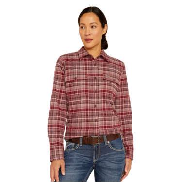 Ariat Women's Rebar Flannel DuraStretch Work Shirt - Catawba Grape