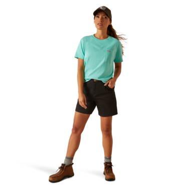 Ariat Women's Rebar Cotton Strong T-Shirt - Pool