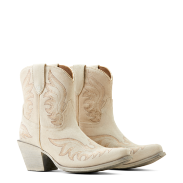 Ariat Women's Chandler Western Boots - White Suede