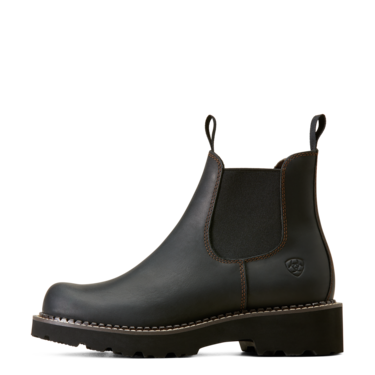 Ariat Women's Fatbaby Twin Gore Western Boots - Black Deertan